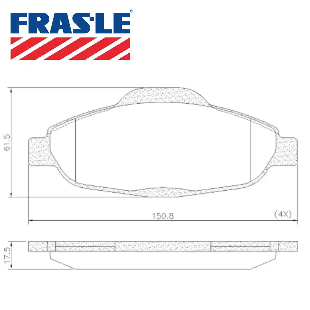 PASTILHA FREIO DIANTEIRA PEUGEOT 308 1.6 16V 2007/