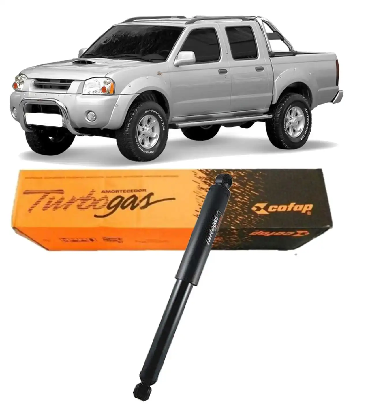 AMORTECEDOR TRASEIRO NISSAN FRONTIER 4X4 2002 A 2008