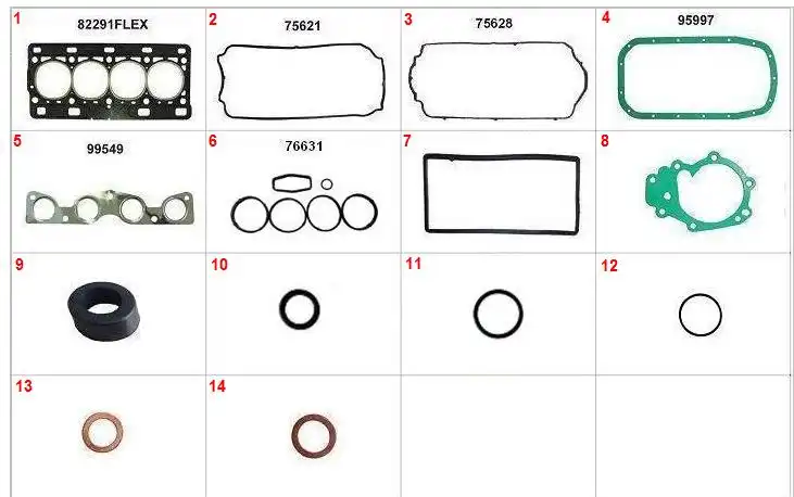 JUNTA MOTOR PEUGEOT 206 1.0 16V CLIO 1.0 16V S/RET FIBRA