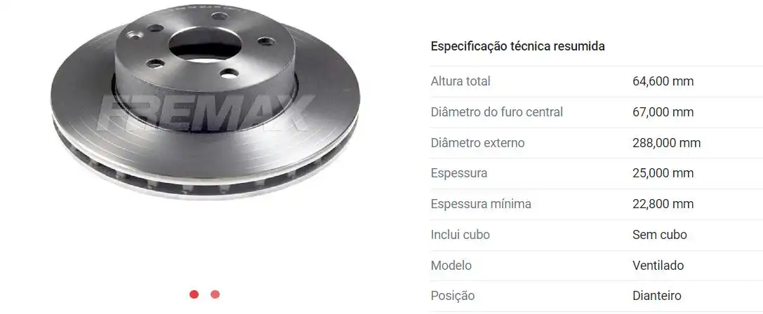 DISCO FREIO DIANTEIRO MERCEDES BENZ C180 2010/