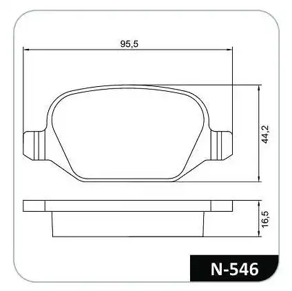 PASTILHA FREIO TRASEIRA FIAT PUNTO 1.4 T-JET 2009/