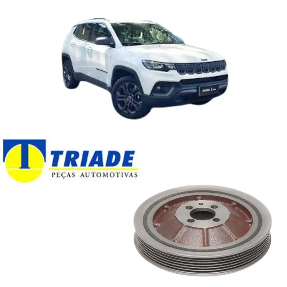 POLIA VIRABREQUIM COMPASS DIESEL 2017 ACIMA