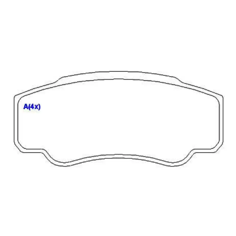 PASTILHA FREIO TRASEIRA FIAT DUCATO 2001/