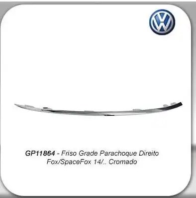 FRISO MOLDURA GRADE PARACHOQUE FOX 2014 EM DIANTE CROM DIR