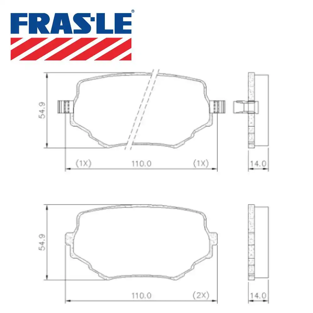 PASTILHA FREIO DIANTEIRA TRACKER 2.0 2001 A 2010