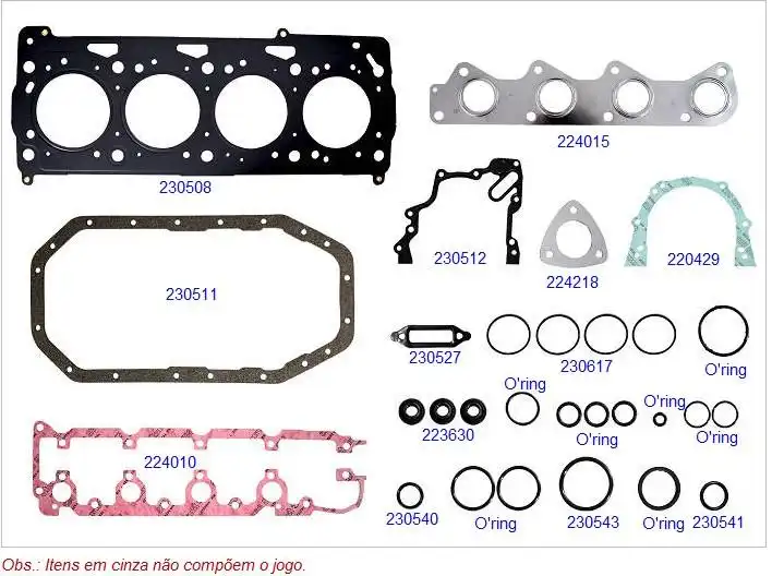 JUNTA MOTOR GOL POWER 1.0 8V FLEX