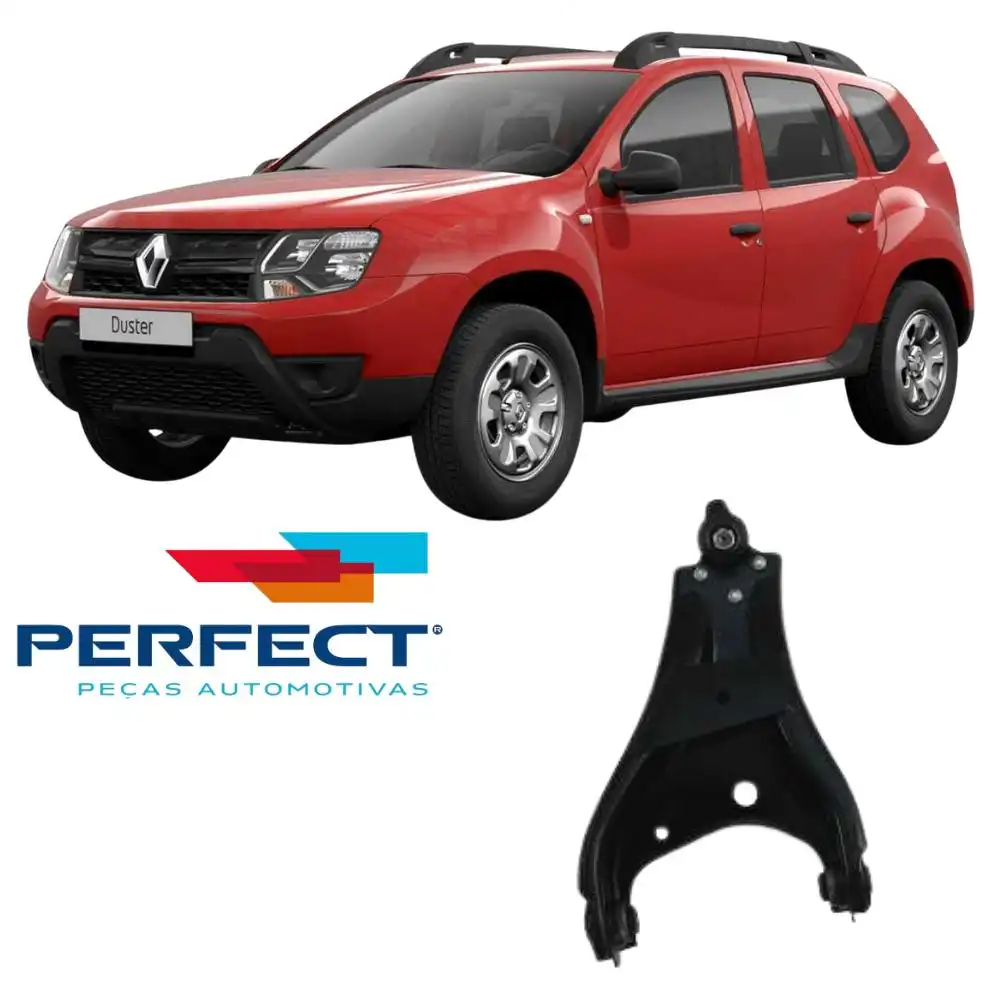 BANDEJA DIANTEIRA RENAULT DUSTER 2011 A 2018 ESQ COM PIVO