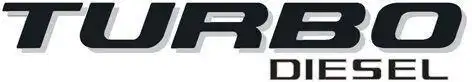 EMBLEMA ADESIVO TURBO DIESEL F-250 (PRETO)