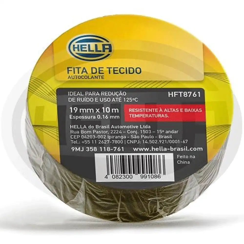 FITA TECIDO PRETA 16MMX19MMX10M