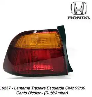 SINAL TRAS HONDA CIVIC 99/00 ESQ (CANTO)