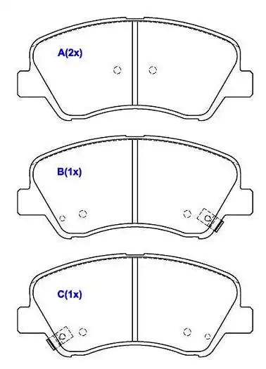 PASTILHA FREIO DIANTEIRA SANTA FE 3.3 V6 2013 ACIMA