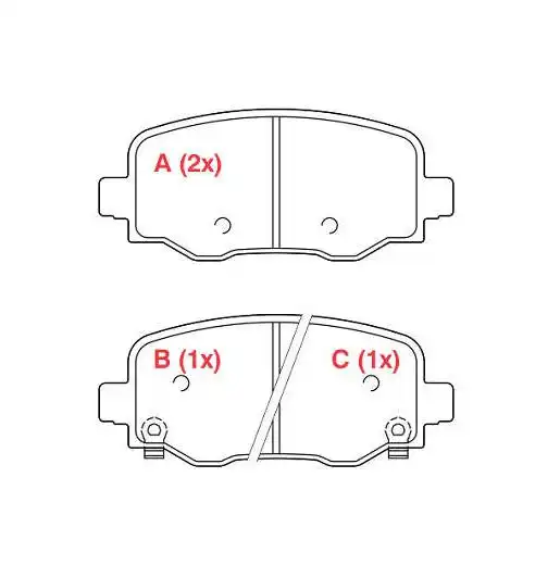 PASTILHA FREIO TRASEIRA COMPASS 2.0 4X2 FLEX 2017/