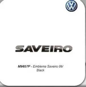 EMBLEMA SAVEIRO 2009/ PRETO