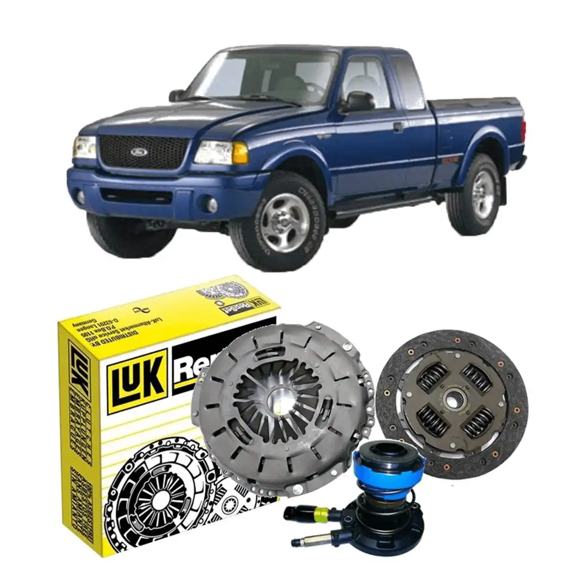 KIT EMBREAGEM RANGER 4.0 V6 1992 A 1997 GASOLINA COM ATUADOR