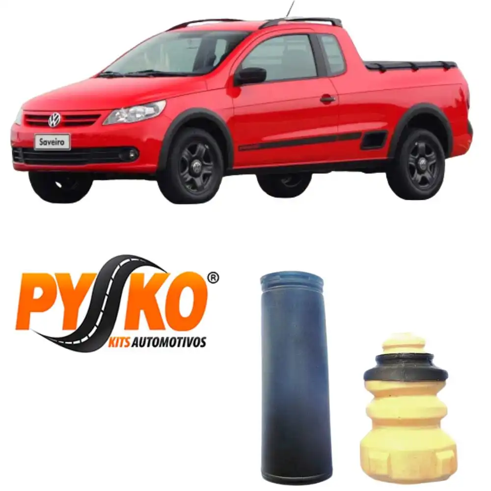 KIT AMORTECEDOR TRASEIRO SAVEIRO G5 2008/ (OVAL)