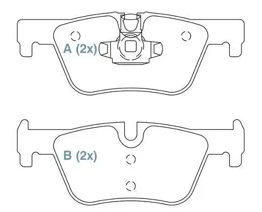 PASTILHA FREIO TRASEIRA BMW 114I 114D 2012/