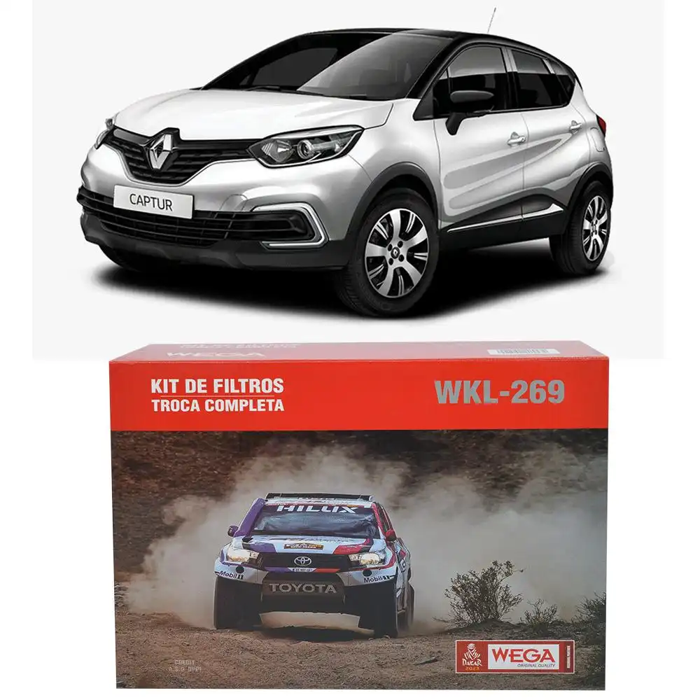 KIT FILTROS RENAULT CAPTUR 2.0 16V 2017 A 2021