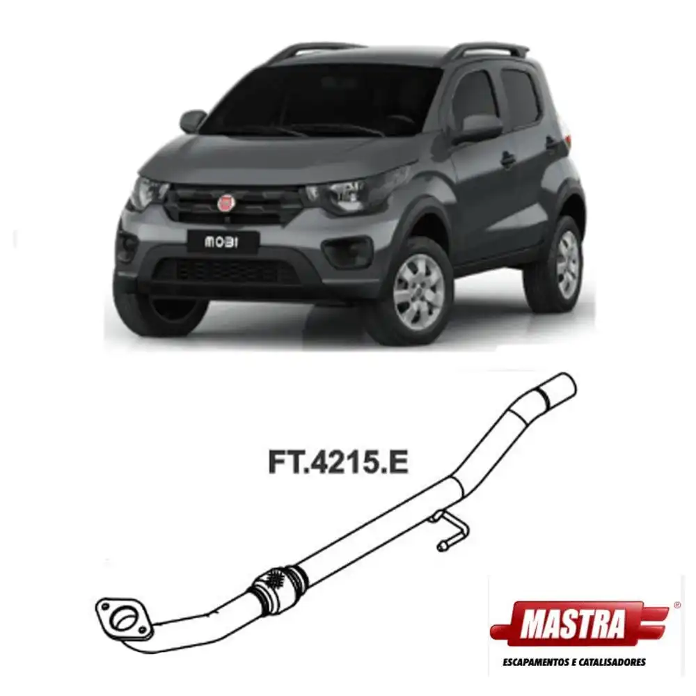 TUBO INTERM FIAT MOBI 1.0 8V 2015 A 2021 C/ FLEXIVEL