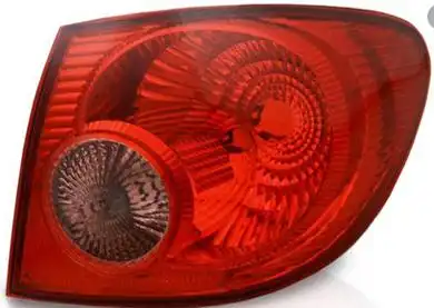 SINAL TRAS TOYOTA COROLLA 03/08 DIR (CANTO) BICOLOR