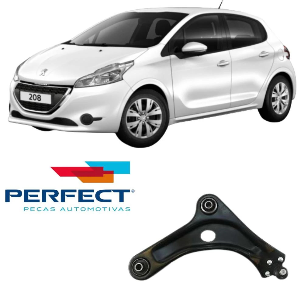 BANDEJA INFERIOR PEUGEOT 208 2013 A 2016 DIREITA COMPLETA