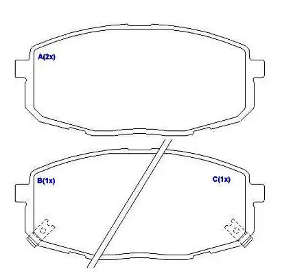 PASTILHA FREIO DIANTEIRA HYUNDAI I30 2.0 16V 2009/