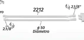 TUBO INTERM OPALA DIMENSIONADO 6CIL  (PAR)
