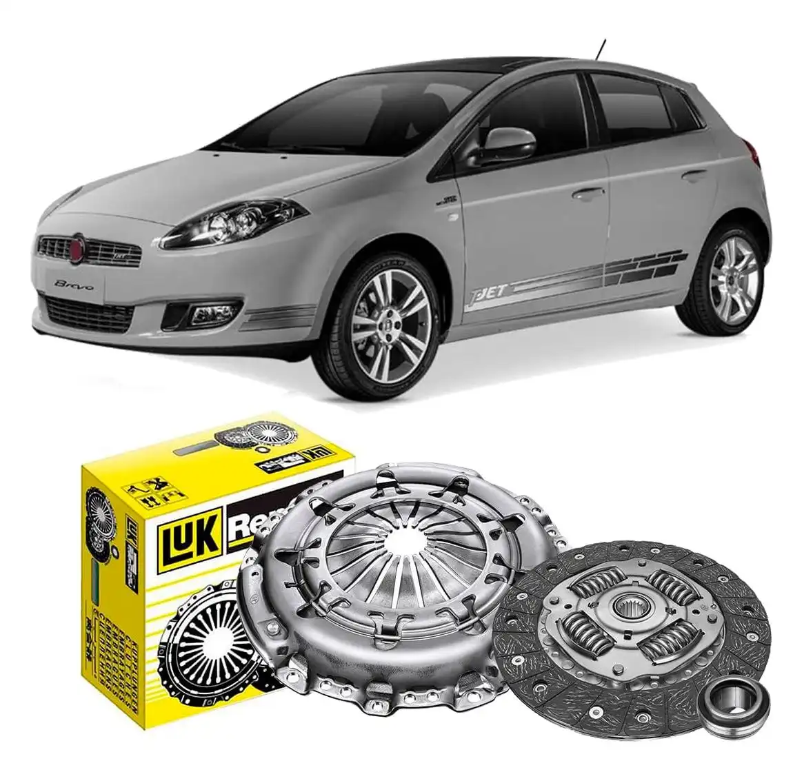 KIT EMBREAGEM FIAT BRAVO 1.4 16V T-JET 2009 A 2012 COM ROLAM