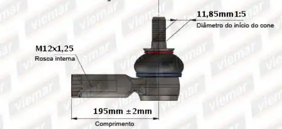 PONTEIRA DIRECAO NISSAN KICKS 2017 A 2021 DIREITA