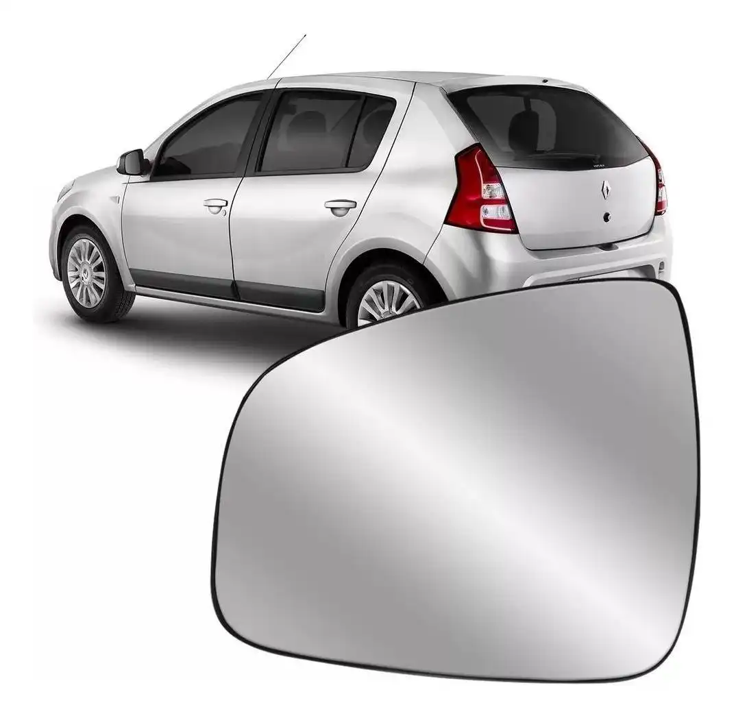 VIDRO ESPELHO RENAULT SANDERO/LOGAN 09/ DIR (QUADRADO) C/CAR