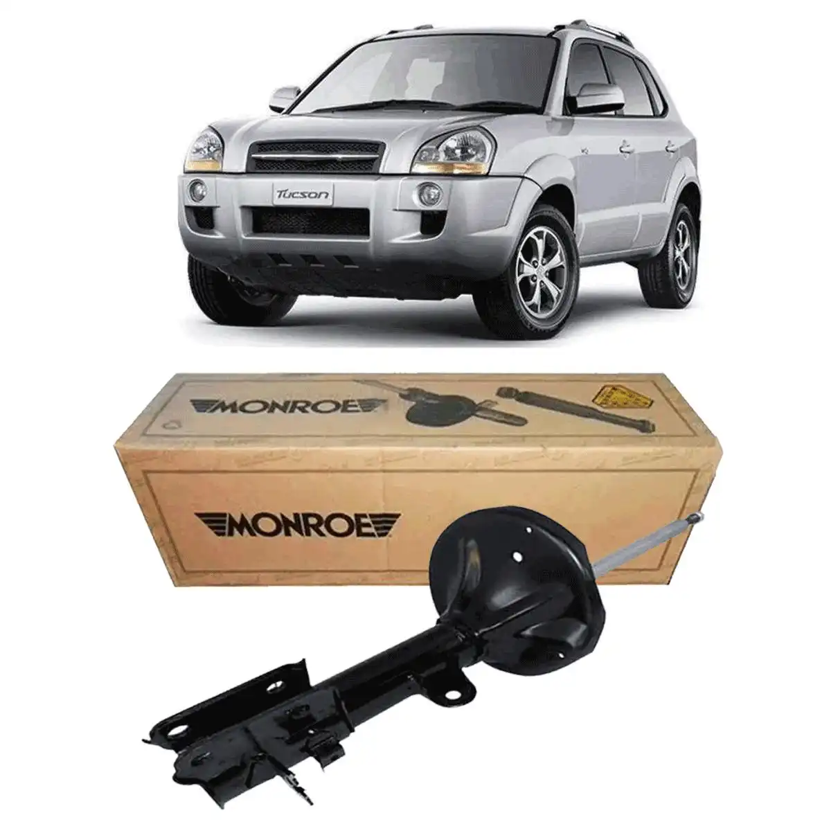 AMORTECEDOR TRASEIRO HYUNDAI TUCSON 2005/ DIREITO