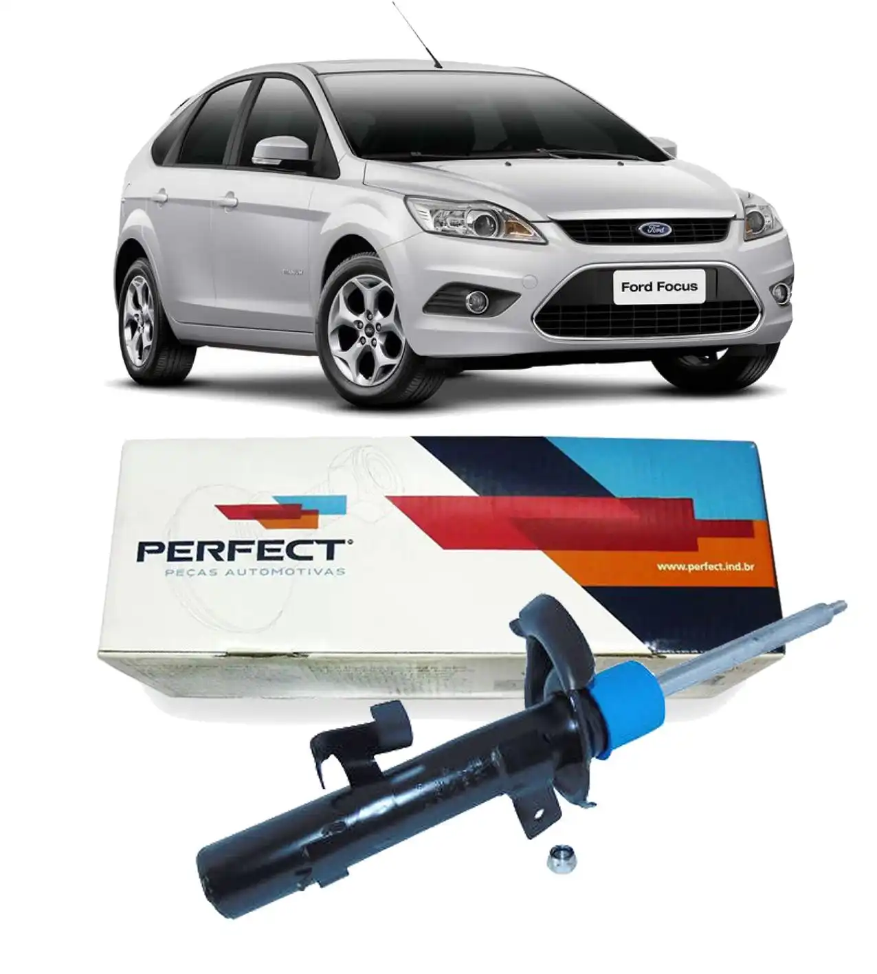 AMORTECEDOR DIANTEIRO FOCUS 2009 A 2013 DIREITO