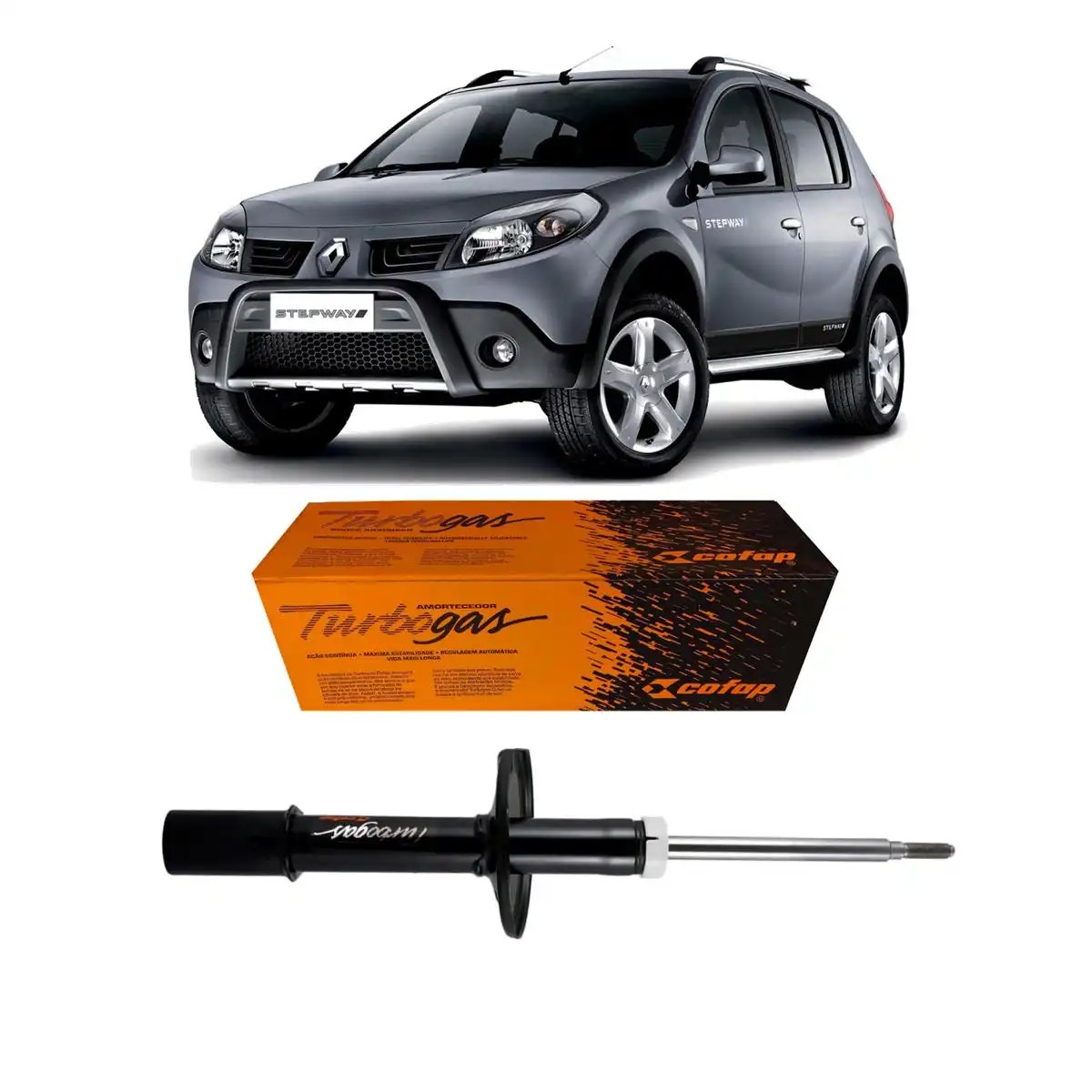 AMORTECEDOR DIANTEIRO RENAULT SANDERO STEPWAY 2008 A 2014