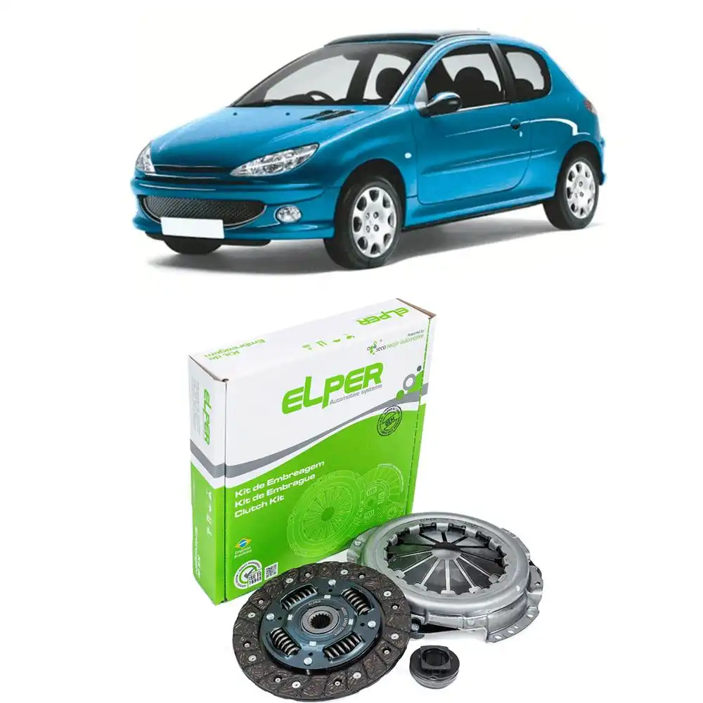 KIT EMBREAGEM PEUGEOT 206 1.0 16V 2001 A 2006 COM ROLAMENTO