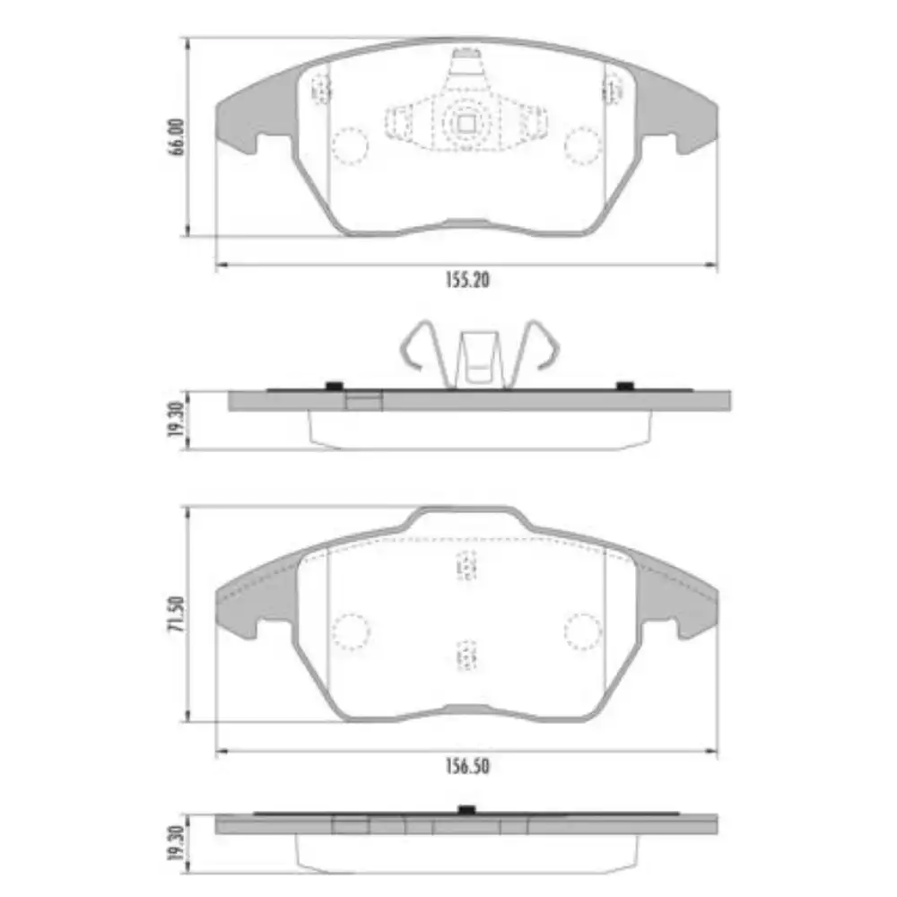 PASTILHA FREIO DIANTEIRA LAND ROVER EVOQUE 2011/