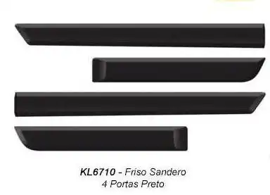 FRISO LATERAL RENAULT SANDERO PRETO