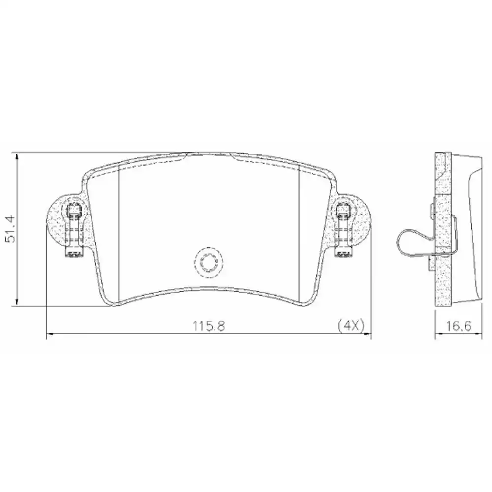 PASTILHA FREIO TRASEIRA RENAULT MASTER 2.5 2.8 2002/