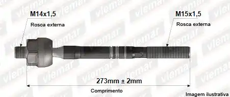 BARRA AXIAL TOYOTA COROLLA 2008/ ELETRO MECANICO