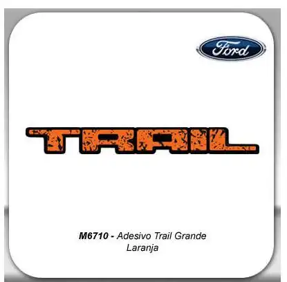 EMBLEMA TRAIL GRANDE LARANJA