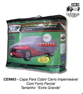 CAPA AUTOMOVEIS UNIVERSAL TAMANHO GG
