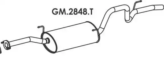 SILENCIOSO TRASEIRO S-10 2.4 FLEX 2013 A 2015
