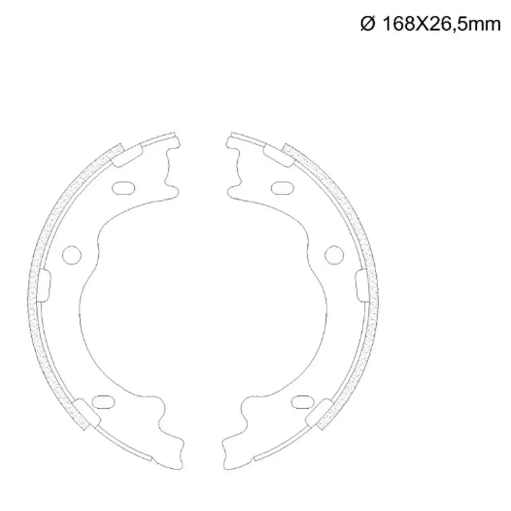 SAPATAS FREIO MAO HYUNDAI I30 2.0 2009/