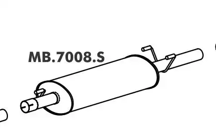 SILENC INTERMEDIARIO MERCEDES BENZ SPRINTER 310 312 412 LONG