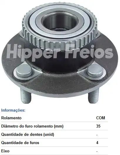 CUBO RODA TRAS COURIER MONDEO TDS C/ABS C/ ROLAM