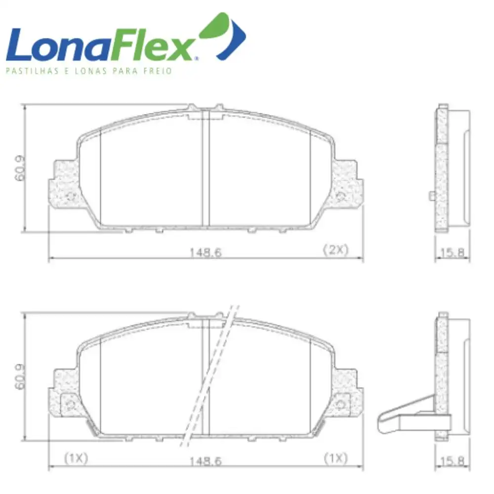 PASTILHA FREIO DIANTEIRA HR-V 1.8 2015 ACIMA