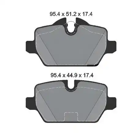 PASTILHA FREIO TRASEIRA BMW 118I 2.0 2003 A 2007 (E81)