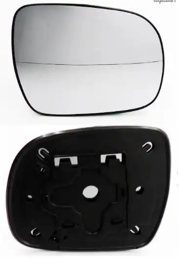 VIDRO ESPELHO HILUX 05/ ESQ C/CARCACA