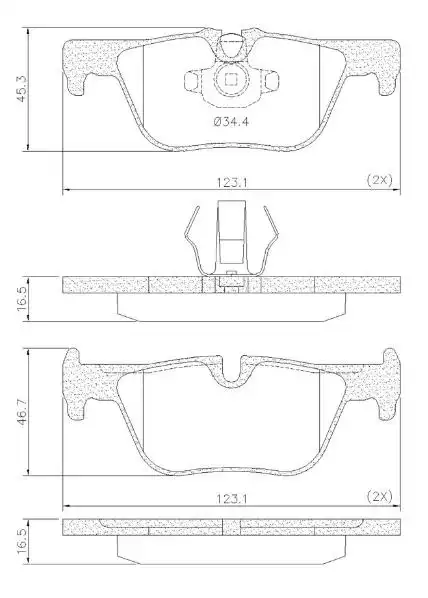 PASTILHA FREIO TRASEIRA BMW 320I 2.0 16V 2013 A 2019 CERAMIC