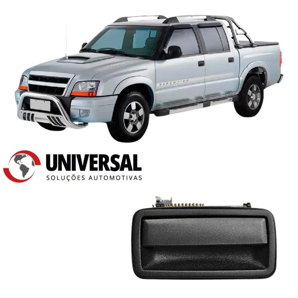 MACANETA EXT S-10 /11 TRAS DIR PRETO TEXTURIZADA