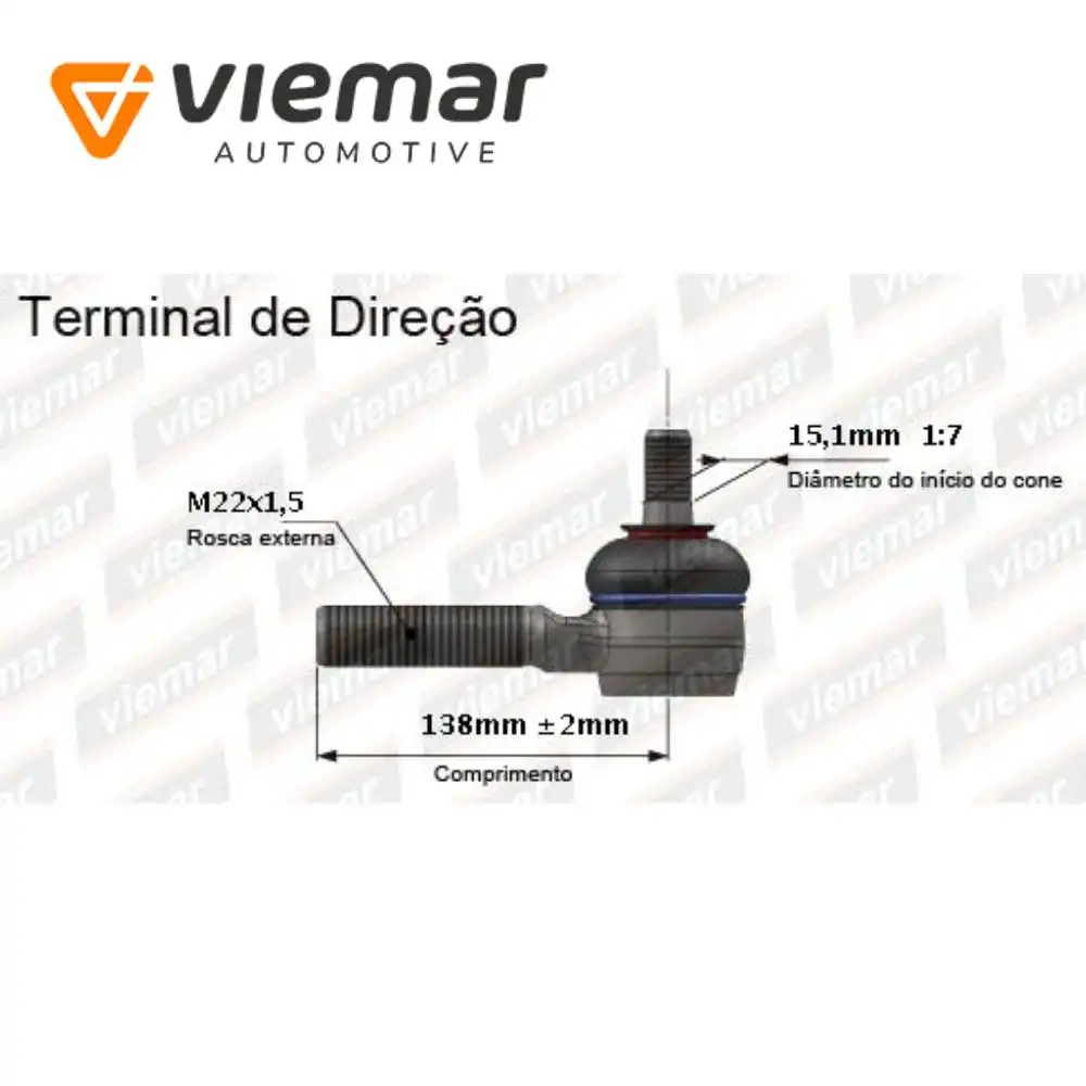 PONTEIRA DIRECAO RANGER 1991 A 1994 DIREITA