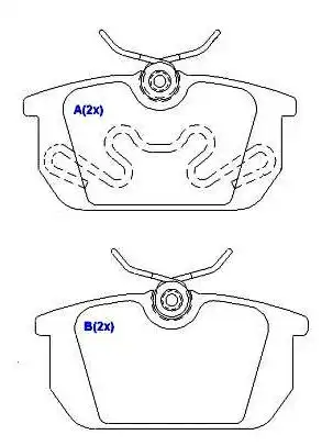 PASTILHA FREIO TRASEIRA TEMPRA SW 1990 A 1997 GIRLING